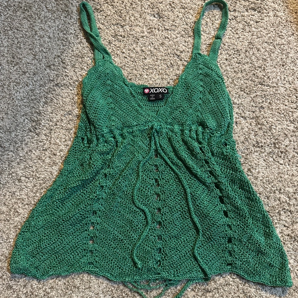 XOXO Emerald Knit Sleeveless Top